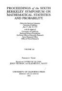 Cover of: Probability theory. by Edited by Lucien M. Le Cam, Jerzy Neyman, and Elizabeth L. Scott.