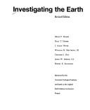 Cover of: Investigating the earth by [by] Miles F. Harris [and others]