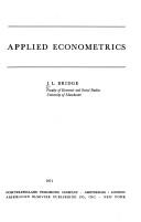 Cover of: Applied econometrics.
