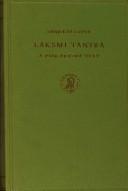 Cover of: Lakṣmī Tantra.: A Pāñcarātra text.