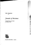 Cover of: Journals of resistance by Theodorakis, Mikis