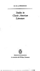 Studies in classic American literature by David Herbert Lawrence