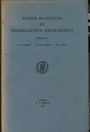 Cover of: Studia Byzantina et Neohellenica Neerlandica by Willem Frederik Bakker