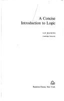 Cover of: A concise introduction to logic.