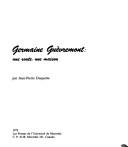 Germaine Guèvremont: une route, une maison by Jean Pierre Duquette