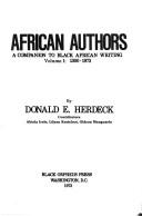 African authors by Donald E. Herdeck