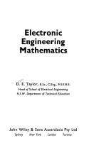Cover of: Electronic engineering mathematics