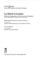 Cover of: La liberté et la peine by P. W. A. Immink