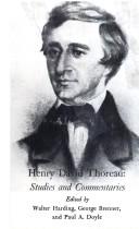 Cover of: Henry David Thoreau: studies and commentaries.