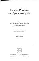 Cover of: Lumbar puncture and spinal analgesia by Macintosh, R. R. Sir