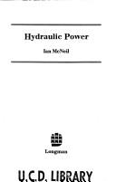 Cover of: Hydraulic power.