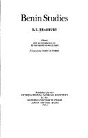 Cover of: Benin studies. by R. E. Bradbury
