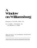 A window on Williamsburg by Taylor Biggs Lewis