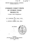 Cover of: Common insect pests of stored food products: a guide to their identification