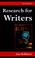 Cover of: Research for Writers (Writing Handbooks)