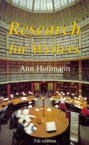 Cover of: Research for Writers (Writing)