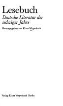 Cover of: Lesebuch: deutsche Literatur der sechziger Jahre.