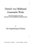 Cover of: Die Umgestaltung in Christus