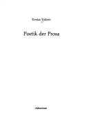 Cover of: Poetik der Prosa