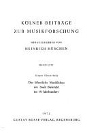 Untersuchungen zur Melodik des Hugenottenpsalters by Dieter Gutknecht
