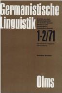 Cover of: Zur wissenschaftshistorischen Einordnung und linguistischen Beurteilung des Deutschen Wortatlas by Herbert Ernst Wiegand