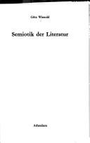Cover of: Semiotik der Literatur.