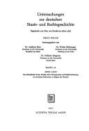 Cover of: Der Schwäbische Kreis: Studien über Einungswesen und Reichsverfassung im deutschen Südwesten zu Beginn der Neuzeit.