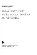 Cover of: Temas existenciales en la novela española de postguerra. by Gemma Roberts