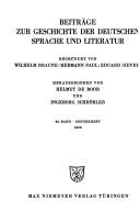 Cover of: Festschrift für Hans Eggers zum 65. Geburtstag.