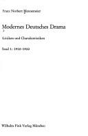 Cover of: Modernes deutsches Drama: Kritiken und Charakteristiken.