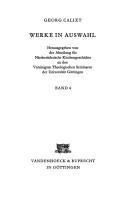 Cover of: Schriften zur Eschatologie. by Georg Calixt