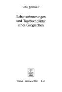 Cover of: Lebenserinnerungen und Tagebuchblätter eines Geographen