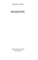 Cover of: Hamann. by Gerhard Nebel