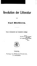 Cover of: Revolution der Literatur