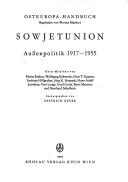 Cover of: Sowjetunion; Aussenpolitik.