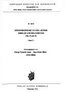 Cover of: Verskonkordanz zu den Liedern Oswalds von Wolkenstein by George Fenwick Jones