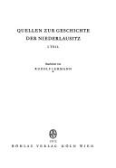 Cover of: Quellen zur Geschichte der Niederlausitz. by Lehmann, Rudolf