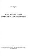 Cover of: Einführung in die Transzendentalphilosophie
