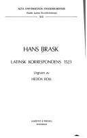 Latinsk korrespondens 1523 by Hans Brask