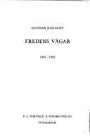 Cover of: Fredens vägar. 1945-1950.
