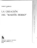 Cover of: La creación del Martín Fierro.