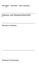 Cover of: Literatur und Literaturwissenschaft: Materialien zur Einführung.