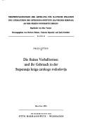 Cover of: Die finiten Verbalformen und ihr Gebrauch in der Stepennaja kniga carskogo rodoslovija. by Fred Otten