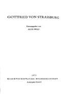 Cover of: Gottfried von Strassburg.