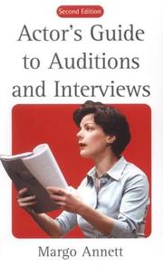 Cover of: Actor's Guide to Auditions and Interviews (Stage & Costume)