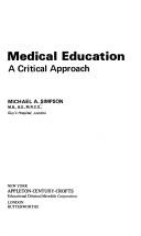 Medical education; a critical approach