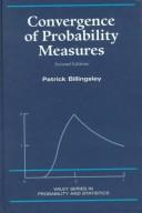 Cover of: Convergence of probability measures.