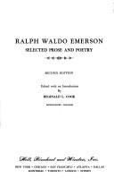 Cover of: Selected prose and poetry. by Ralph Waldo Emerson