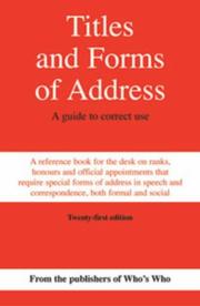 Titles and forms of address by Black A-and-c