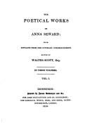 The poetical works of Anna Seward by Anna Seward